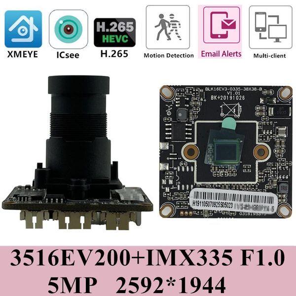 f1.0 m16 sony imx335+3516ev300 5mp 2592*1944 ip camera module board low illumination h.265 onvif cms xmeye p2p motion detection
f1.0 m16 sony imx335+3516ev300 5mp 2592*1944 ip camera module board low illumination h.265 onvif cms xmeye p2p motion detection