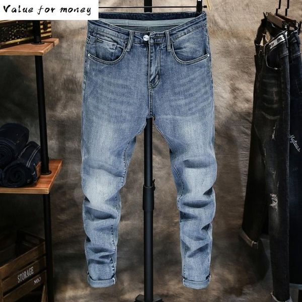 good jeans quality for men skinny stretch light blue fashion streetwear denim pants men's clothing long trousers jean hombre 38
good jeans quality for men skinny stretch light blue fashion streetwear denim pants men's clothing long trousers jean hombre 38