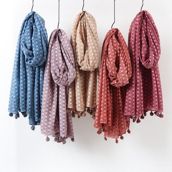 new solid plain dots hijab scarf oversize shawl head wraps soft long muslim scarf cotton blend plain hijabs with tassel, Blue;gray
new solid plain dots hijab scarf oversize shawl head wraps soft long muslim scarf cotton blend plain hijabs with tassel, Blue;gray