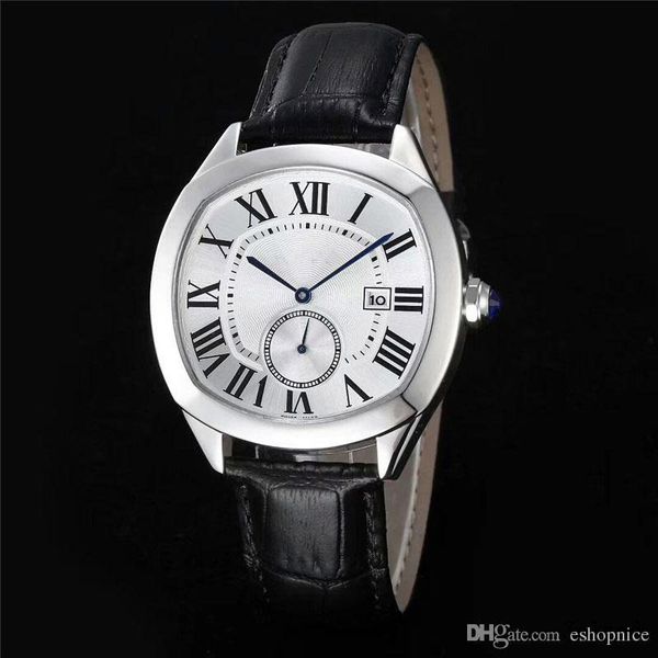 men's watch genuine leather strap small dial works mens watches for mens wristwatches relogios, Slivery;brown
men's watch genuine leather strap small dial works mens watches for mens wristwatches relogios, Slivery;brown
