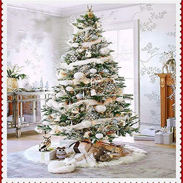 christmas decorations 78cm diameter pure white tree skirt xmas decoration snowflakes cover decor1
christmas decorations 78cm diameter pure white tree skirt xmas decoration snowflakes cover decor1