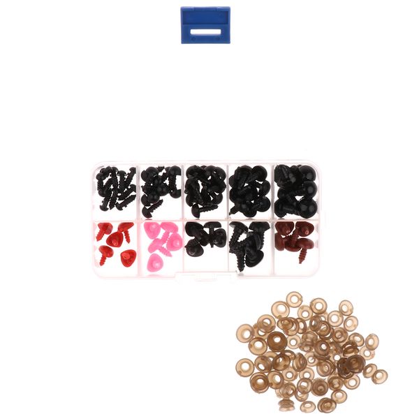 75 pieces 6-12mm assorted size black plastic safety eyes & triangle noses with washers for teddy bear diy making
75 pieces 6-12mm assorted size black plastic safety eyes & triangle noses with washers for teddy bear diy making