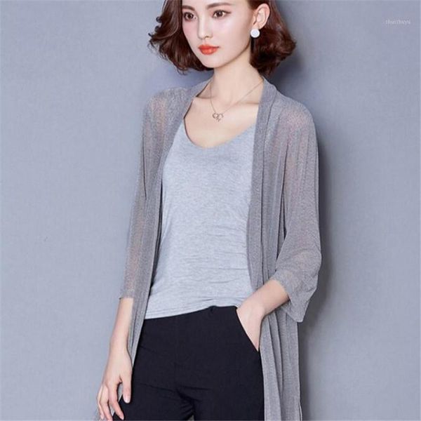 2020 summer women loose long blouses large size chiffon kimono cardigan coats beach shirts sunscreen clothing blusas plus size1, White
2020 summer women loose long blouses large size chiffon kimono cardigan coats beach shirts sunscreen clothing blusas plus size1, White