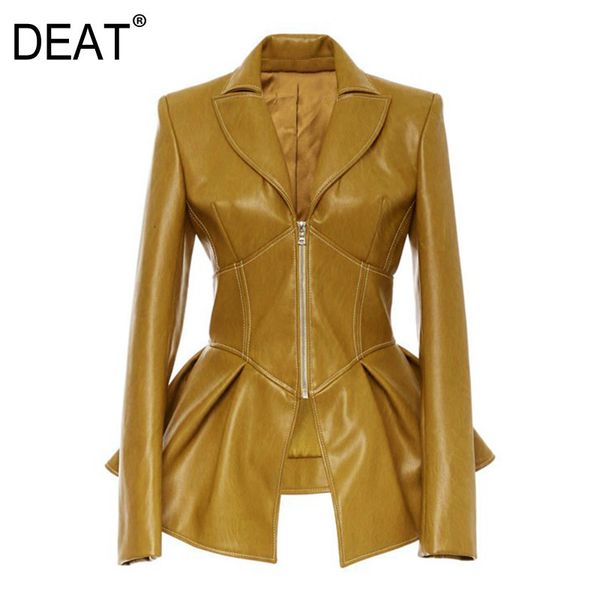 deat 2020 new turn-down collar full sleeves high waist zippers short pu leather jacket autumn and winter coat wj74616 1015, Black;brown
deat 2020 new turn-down collar full sleeves high waist zippers short pu leather jacket autumn and winter coat wj74616 1015, Black;brown