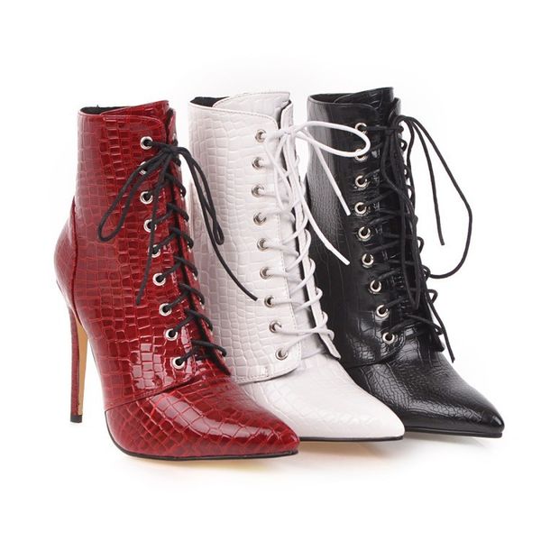 cowboy ankle for women fashion shoes snake red white boots women's high heels lace short autumn boot size 4648 ffvi, Black
cowboy ankle for women fashion shoes snake red white boots women's high heels lace short autumn boot size 4648 ffvi, Black