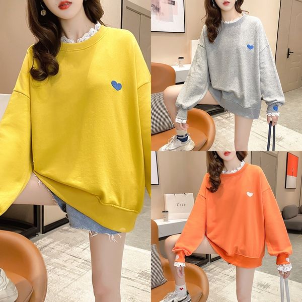 t2r1i 2020 autumn new early women korean fake two pieces lace embroidery ins embroidered sweater lace sweater style loose large fashion w, Black
t2r1i 2020 autumn new early women korean fake two pieces lace embroidery ins embroidered sweater lace sweater style loose large fashion w, Black