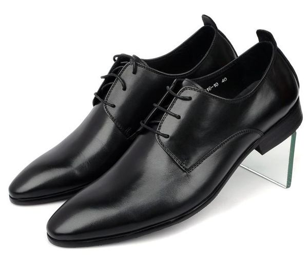 pointed toes men new fashion leather shoes male england style lace up business dress shoes male spring autumen wedding, Black
pointed toes men new fashion leather shoes male england style lace up business dress shoes male spring autumen wedding, Black