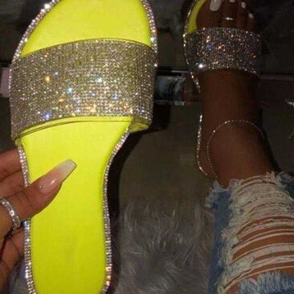 glitter sandals women fashion bling candy color flip flops women beach diamond flats shoes outdoor sandals 2021 #wf1y, Black
glitter sandals women fashion bling candy color flip flops women beach diamond flats shoes outdoor sandals 2021 #wf1y, Black