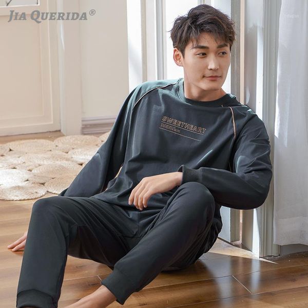 men's sleepwear pajama men 100% pure cotton letter printing solid pajamas pullover smart casual dark grey big set sporty1, Black;brown
men's sleepwear pajama men 100% pure cotton letter printing solid pajamas pullover smart casual dark grey big set sporty1, Black;brown