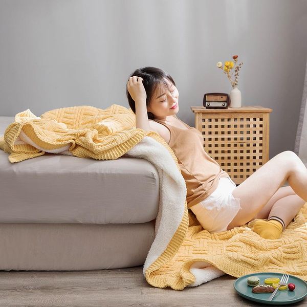 blankets fashion cashmere double layer throw office rest knitted home decoration woman winter warm yellow blanket for sofa
blankets fashion cashmere double layer throw office rest knitted home decoration woman winter warm yellow blanket for sofa