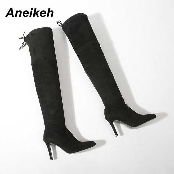 boots aneikeh winter fashion flock riding butterfly-knot concise dress over-the-knee thin heels pointed toe slip-on black
boots aneikeh winter fashion flock riding butterfly-knot concise dress over-the-knee thin heels pointed toe slip-on black