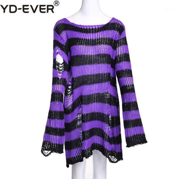 harajuku spring autumn gothic girls punk sweater women long pullover hole striped loose besweaters knitted jumpers sweater1, White
harajuku spring autumn gothic girls punk sweater women long pullover hole striped loose besweaters knitted jumpers sweater1, White