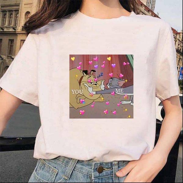 korea ulzzang cat mouse print cute summer short sleeve tees casual loose big size fun spoof couple t shirt, White
korea ulzzang cat mouse print cute summer short sleeve tees casual loose big size fun spoof couple t shirt, White