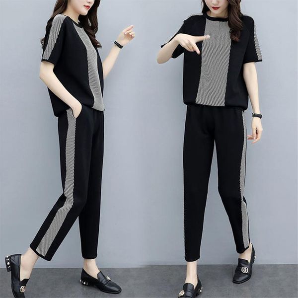 2 piece set women tracksuits sweatsuit o neck short sleeve sweatshirt pants sporting suit female sportswear outfit, Gray
2 piece set women tracksuits sweatsuit o neck short sleeve sweatshirt pants sporting suit female sportswear outfit, Gray