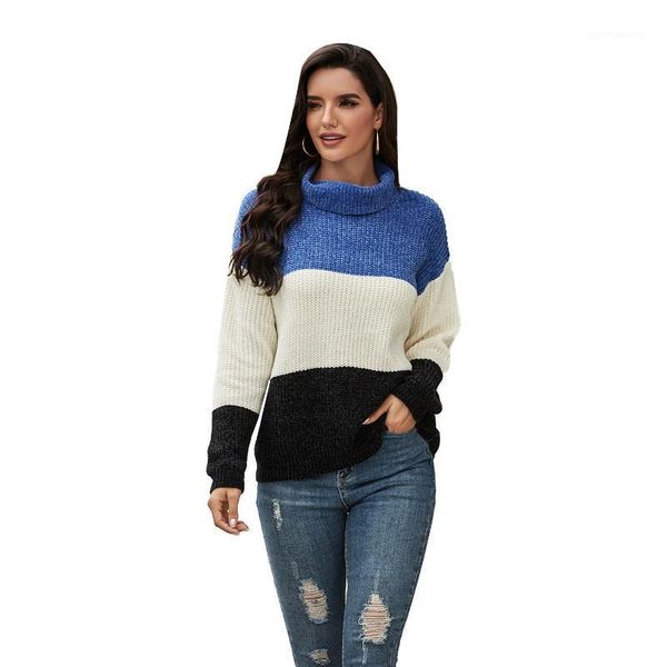women's sweaters autumn female color-blocking patchwork long sleeves ladies sweater casual knitted pullover turtleneck thick winter clo, White;black
women's sweaters autumn female color-blocking patchwork long sleeves ladies sweater casual knitted pullover turtleneck thick winter clo, White;black