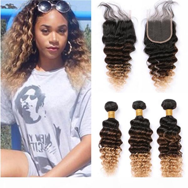 #1b 4 27 ombre deep wave human hair 3bundles with closure black brown honey blonde 3tone ombre brazilian hair weaves with lace closure
#1b 4 27 ombre deep wave human hair 3bundles with closure black brown honey blonde 3tone ombre brazilian hair weaves with lace closure