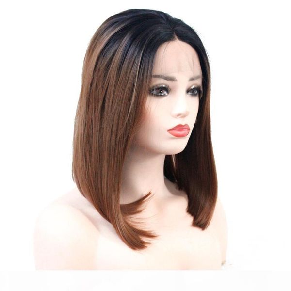 ombre brown glueless short bob lace front wigs 1b 30 2 tone heat resistant synthetic hair replacement wig for women, Black;brown
ombre brown glueless short bob lace front wigs 1b 30 2 tone heat resistant synthetic hair replacement wig for women, Black;brown