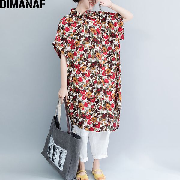 dimanaf plus size women dress vintage big size female vestidos summer sundress loose print floral lady elegant long shirt dress y200805, Black;pink
dimanaf plus size women dress vintage big size female vestidos summer sundress loose print floral lady elegant long shirt dress y200805, Black;pink