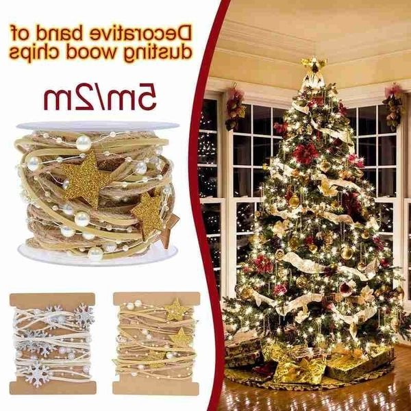 2m/card home for christmas diy ribbon decoration xmas tree pentagram pearl bead chain decor tape ornaments 2021 new year gift
2m/card home for christmas diy ribbon decoration xmas tree pentagram pearl bead chain decor tape ornaments 2021 new year gift