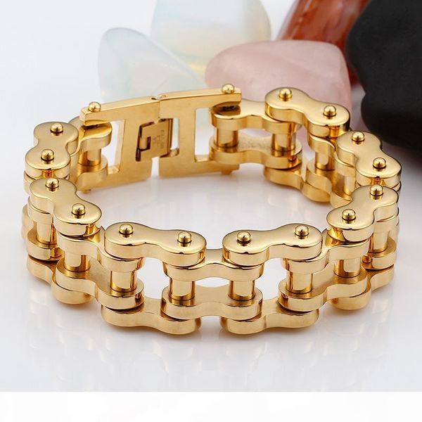 sipping gnayy 201g heavyweight gold color stainless steel big biker motorcycle chain men's bracelet large bangle 9'' xma, Black
sipping gnayy 201g heavyweight gold color stainless steel big biker motorcycle chain men's bracelet large bangle 9'' xma, Black