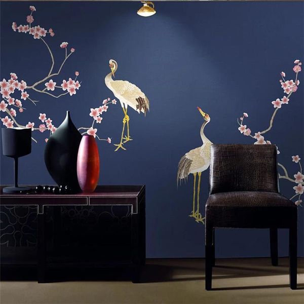 wellyu custom wallpaper 3d murals hand-painted new chinese plum blossoms strokes flowers and birds cranes background wallpaper
wellyu custom wallpaper 3d murals hand-painted new chinese plum blossoms strokes flowers and birds cranes background wallpaper