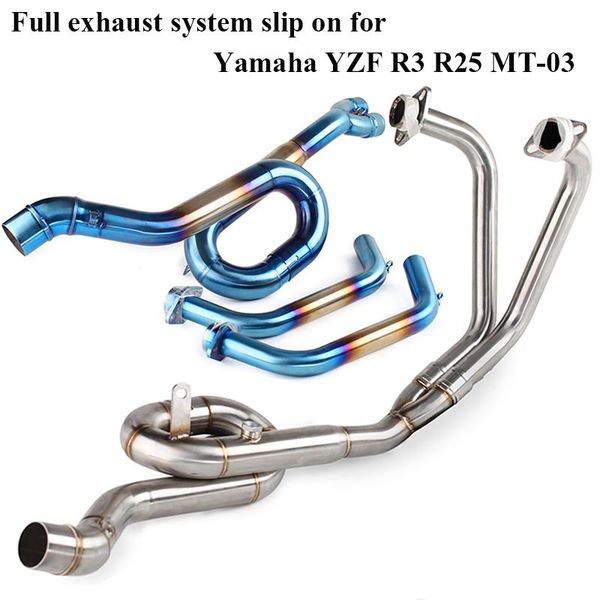 yzf-r3 yzf-r25 mt-03 motorcycle exhaust full system front link mid pipe tube slip on for r3 r25 2014-2020 mt03 2020-2020
yzf-r3 yzf-r25 mt-03 motorcycle exhaust full system front link mid pipe tube slip on for r3 r25 2014-2020 mt03 2020-2020
