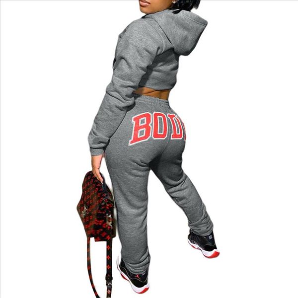 letter print women tracksuit 2 piece sets long sleeve hoodies crop sweatpants 2021 fall winter women jogging suits, Gray
letter print women tracksuit 2 piece sets long sleeve hoodies crop sweatpants 2021 fall winter women jogging suits, Gray