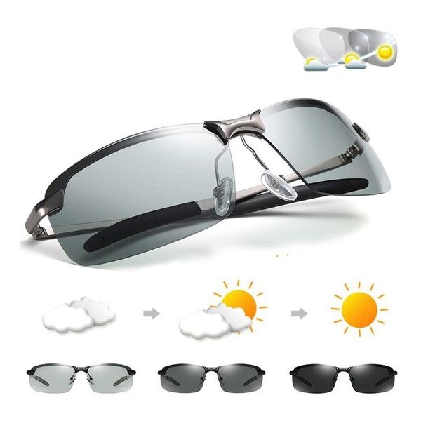 sunglasses chameleon pochromic men women polarized driving fishing pc frame day night vision uv400, White;black
sunglasses chameleon pochromic men women polarized driving fishing pc frame day night vision uv400, White;black