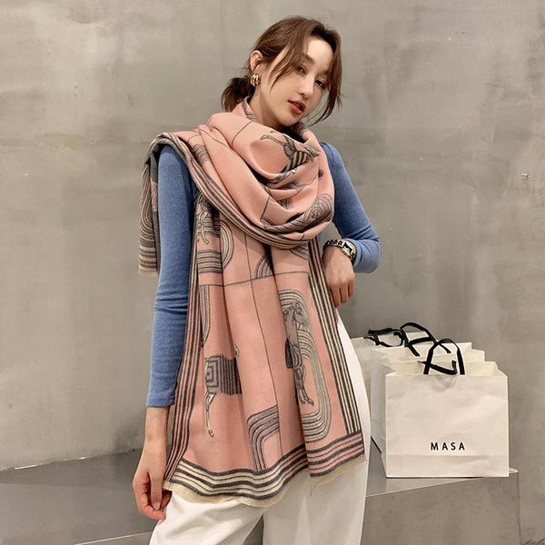 scarves 2021 lady carriage print wool beach towel fashion autumn two-sided cashmere scarf winter tassels soft keep warm shawls, Blue;gray
scarves 2021 lady carriage print wool beach towel fashion autumn two-sided cashmere scarf winter tassels soft keep warm shawls, Blue;gray