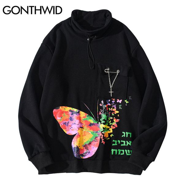 sweatshirts streetwear hip hop butterfly print pullover fleece hoodies men harajuku casual pockets fashion outwear, Black
sweatshirts streetwear hip hop butterfly print pullover fleece hoodies men harajuku casual pockets fashion outwear, Black