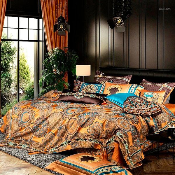 bedding chic home, artificial silk luxurious jacquard with embroidery gold cover duvet cover bed sheet 4/6/10pcs1
bedding chic home, artificial silk luxurious jacquard with embroidery gold cover duvet cover bed sheet 4/6/10pcs1