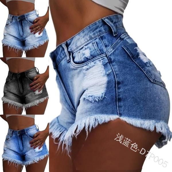 women's jeans wepbel denim bleached ripped shorts casual pants mid waist tassels button pockets fashion, Blue
women's jeans wepbel denim bleached ripped shorts casual pants mid waist tassels button pockets fashion, Blue