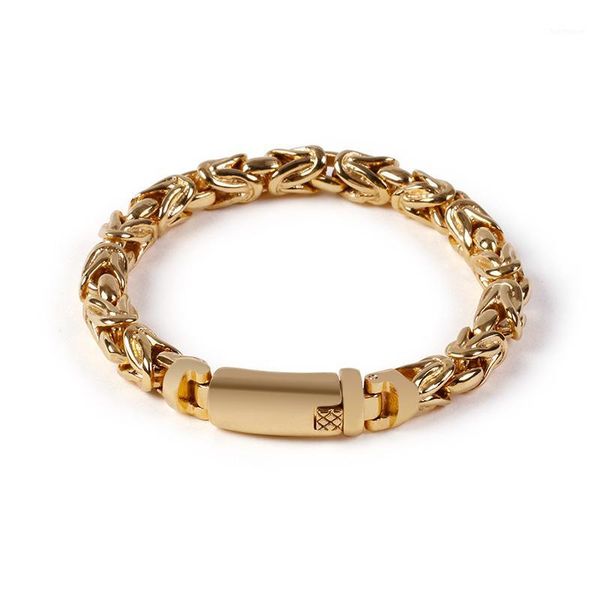 2020 gold/ black stainless steel kint link chain casting braceelt bangle 8mm 8.66'' 60g weight xmas gifts1
2020 gold/ black stainless steel kint link chain casting braceelt bangle 8mm 8.66'' 60g weight xmas gifts1
