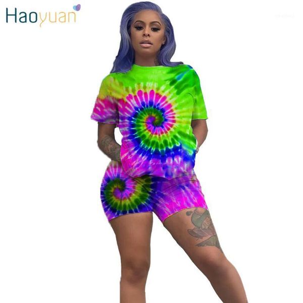 haoyuan tie dye two piece set women plus size tracksuit festival clothing biker shorts 2 piece outfits short matching sets1, White
haoyuan tie dye two piece set women plus size tracksuit festival clothing biker shorts 2 piece outfits short matching sets1, White