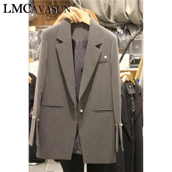 lmcavasun women blazers 2019 autumn winter female long sleeve suit office lady outerwear slim casual jackets solid gray1, White;black
lmcavasun women blazers 2019 autumn winter female long sleeve suit office lady outerwear slim casual jackets solid gray1, White;black