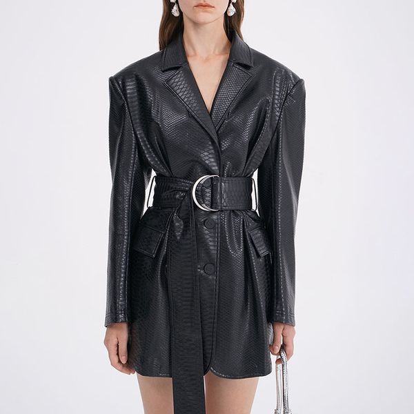 pu leather jacket for women v neck long sleeve high waist sashes temperament coat female 2020 fall fashion new style coat, White;black
pu leather jacket for women v neck long sleeve high waist sashes temperament coat female 2020 fall fashion new style coat, White;black