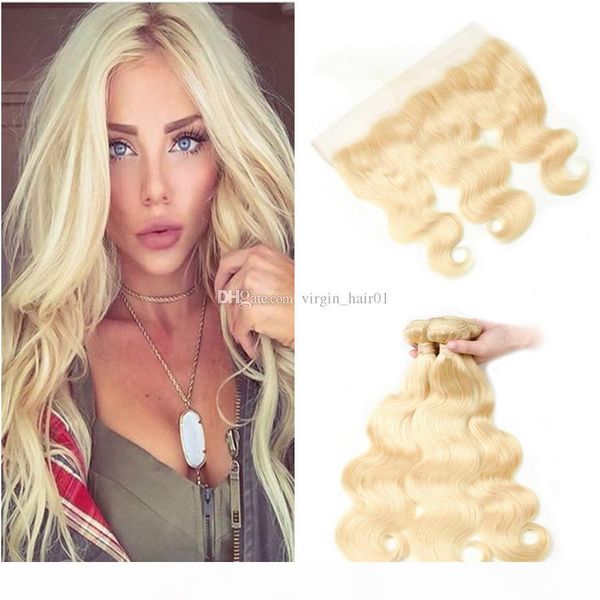 new arrive shining blonde body wave with lace frontal closure #613 platinum blonde brazilian virgin human hair weaves with frontal 4pcs lot, Black;brown
new arrive shining blonde body wave with lace frontal closure #613 platinum blonde brazilian virgin human hair weaves with frontal 4pcs lot, Black;brown