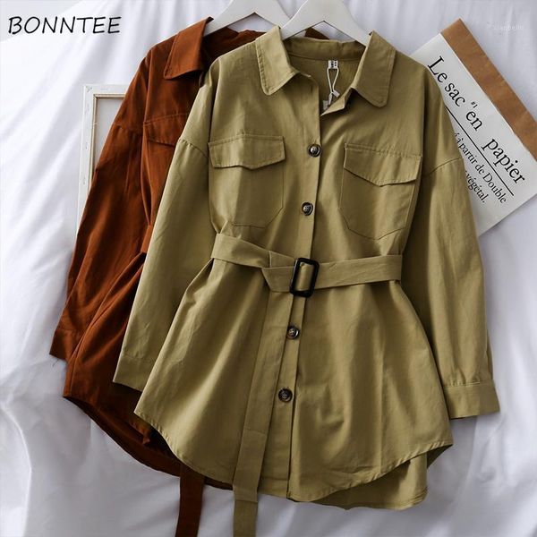 trench women vintage fashion spring all-match loose belt chic casual soft feminino coat pockets minimalist solid 3 colors 20201, Tan;black
trench women vintage fashion spring all-match loose belt chic casual soft feminino coat pockets minimalist solid 3 colors 20201, Tan;black