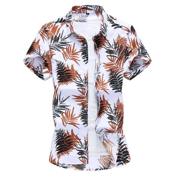 men's casual shirts a23 leaves print men clothing soft comfortable short sleeve shirt summer turn-down collar camisa masculina, White;black
men's casual shirts a23 leaves print men clothing soft comfortable short sleeve shirt summer turn-down collar camisa masculina, White;black