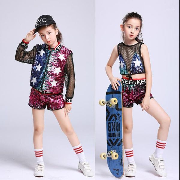 girls sparkly jazz dance costumes girls sequins modern dance suit child embroidery street jazz performance stage wear outfits1, Black;red
girls sparkly jazz dance costumes girls sequins modern dance suit child embroidery street jazz performance stage wear outfits1, Black;red
