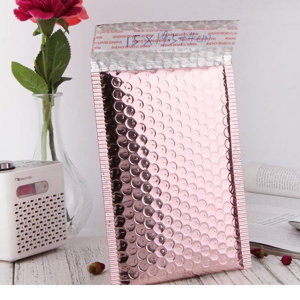 multi-size rose gold aluminum foil shipping mailing bags waterproof express bubble bags for gift packaging wmtjrg 
multi-size rose gold aluminum foil shipping mailing bags waterproof express bubble bags for gift packaging wmtjrg