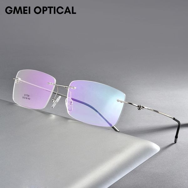 alloy screwless rimless glasses frame men ultralight square eyeglasses myopia prescription eye glass frameless man optical frame t200428, Silver
alloy screwless rimless glasses frame men ultralight square eyeglasses myopia prescription eye glass frameless man optical frame t200428, Silver
