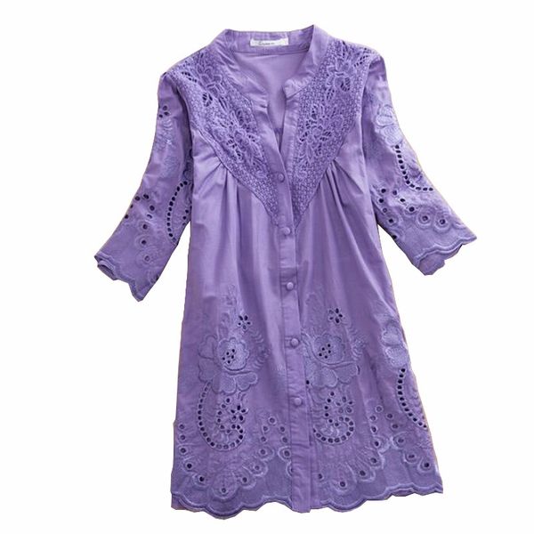 new women summer plus size blouses cotton v-neck solid casual embroidery blusas kimono flare sleeve long half broadcloth y200622, White
new women summer plus size blouses cotton v-neck solid casual embroidery blusas kimono flare sleeve long half broadcloth y200622, White