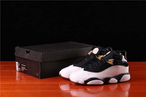 genuine jumpman 6th generation male and female gaobang basketball shoes, black and white color matching couple sneakers, size 35--45
genuine jumpman 6th generation male and female gaobang basketball shoes, black and white color matching couple sneakers, size 35--45