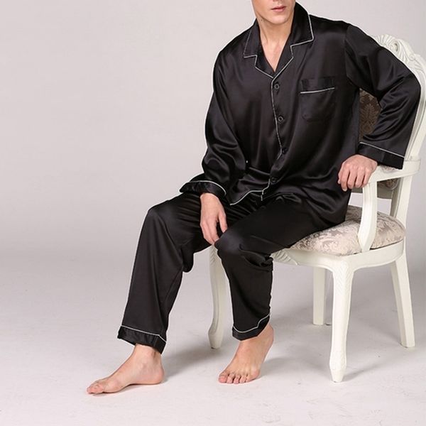 jodimitty pajama set solid color pajamas silk sleepwear modern style soft cozy satin nightgown men 201125, Black;brown
jodimitty pajama set solid color pajamas silk sleepwear modern style soft cozy satin nightgown men 201125, Black;brown