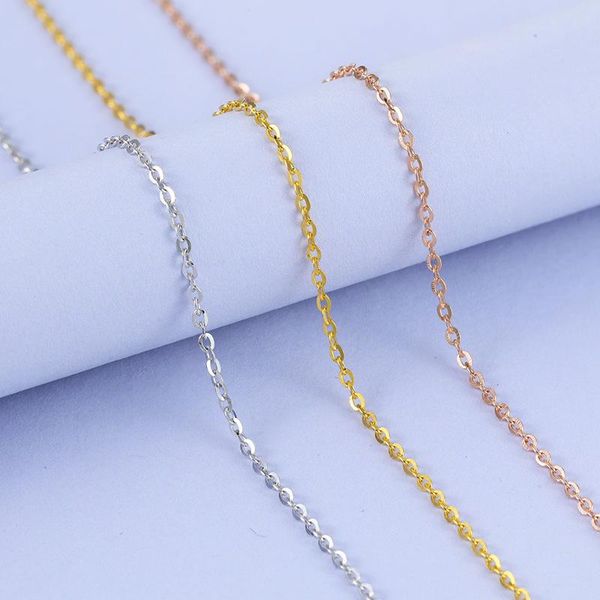 real solid sterling sliver chain necklace white gold yellow gold rose color last forever, Silver
real solid sterling sliver chain necklace white gold yellow gold rose color last forever, Silver