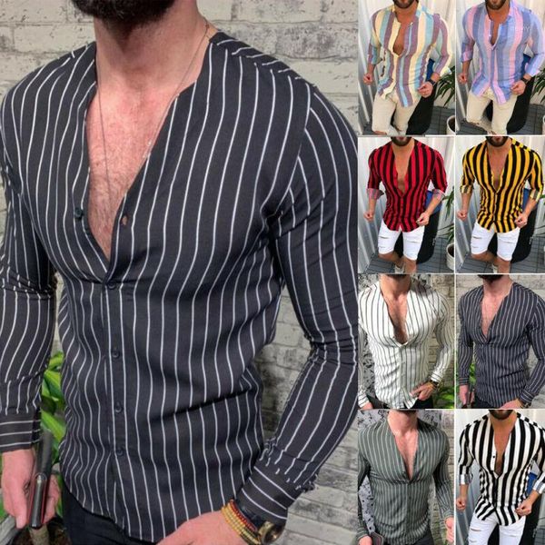 men's dress shirts meihuida fashion mens colorized stylish striped male long sleeve casual slim fit luxury shirts1, White;black
men's dress shirts meihuida fashion mens colorized stylish striped male long sleeve casual slim fit luxury shirts1, White;black