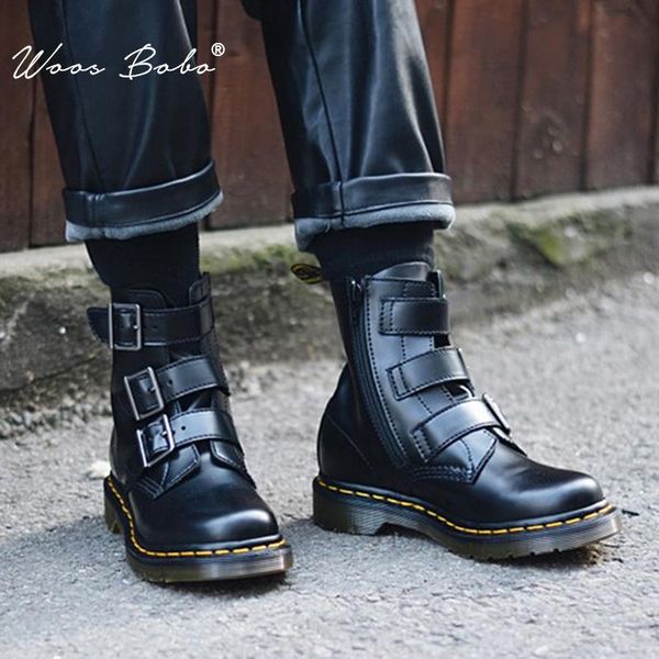 boots sewing black short women three belt buckles design side zipper mid fashion knight woman shoes
boots sewing black short women three belt buckles design side zipper mid fashion knight woman shoes