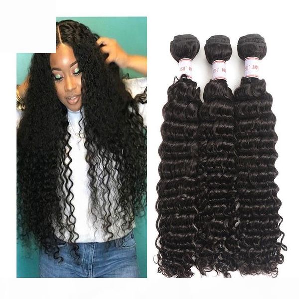 3 bundles brazilian deep wave virgin hair unprocessed brazilian human hair extensions body wave deep wave kinky curly natural color, Black
3 bundles brazilian deep wave virgin hair unprocessed brazilian human hair extensions body wave deep wave kinky curly natural color, Black