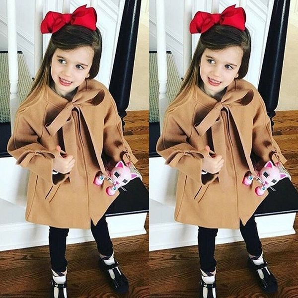 2-8 years toddler kids baby girls warm woolen bowknot coat overcoat outwear wool & blends loose long coats y200901, Camo
2-8 years toddler kids baby girls warm woolen bowknot coat overcoat outwear wool & blends loose long coats y200901, Camo